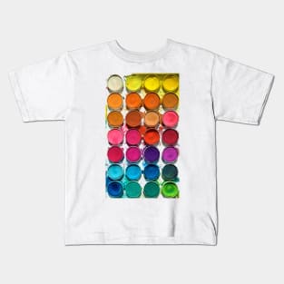 Watercolor Paint Tray Kids T-Shirt